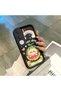 Vivo Y31/Y21D Compatible Black Silicone Camera Protected Shock-Absorbing Protective Case Watermelon and Rainbow Pattern