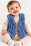 Baby Vest 0-12 Months Puffy Hair Knitted Patterned Sleeveless Vest for Girls and Boys