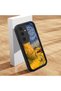 Samsung Galaxy S24 Plus Compatible Black Silicone Camera Protected Shock-Absorbing Protective Case with Starry Oil Painting Pattern - 2