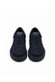 Knitted Mesh Textile Men's Sneaker Shoes Z659 Dark Blue Leather+Dark Blue Knitwear - 3