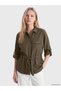 Quality Pieces from Çelebi Store Women's Shirt with Lace-Up Pockets