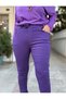 Italian Women's Trousers Purple - 2