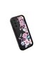 Samsung Galaxy A17/A26 Compatible Black Silicone Camera Protected Shock-Absorbing Protective Case with Floral Pattern - 3
