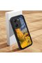 Poco X7 Pro Compatible Black Silicone Camera Protected Shock-Absorbing Protective Case with Starry Oil Painting Pattern - 2