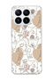 Mi 17t Compatible Single Line Women's Face Printed Transparent Phone Case