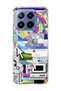 Mi 17t Pro Compatible Rainbow Old Computer Printed Transparent Phone Case