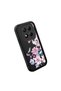 Redmi Note 14 Pro 4g Compatible Black Silicone Camera Protected Shock Absorbing Protective Case with Floral Pattern - 4