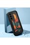 Samsung Galaxy A56 Compatible Black Silicone Camera Protected Shock Absorbing Protective Case with Cactus Pattern - 2