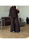 Hooded Zippered Pantsuit - 62813 - Bitter Brown - 2
