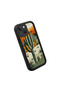 iPhone 14 Plus Compatible Black Silicone Camera Protected Shock Absorbing Protective Case with Cactus Pattern - 3