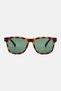 Men L995S Square Sunglasses, Havana Brown