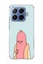 Mi 17t Pro Compatible Funny Sausage Character Printed Transparent Phone Case