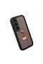 Infinix Hot 60 Pro Plus Compatible Black Silicone Camera Protected Shock-Absorbing Protective Case with Striped Dog Pattern - 3