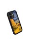 iPhone 16 Plus Compatible Black Silicone Camera Protected Shock Absorbing Protective Case with Starry Oil Painting Pattern - 3