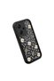 Redmi Note 13 Pro Plus+ 5g Compatible Black Silicone Camera Protected Shock-Absorbing Protective Case with Lucky Four-Leaf Clover Pattern - 4