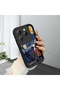 Infinix Hot 40/40 Pro Compatible Black Silicone Camera Protected Shock-Absorbing Protective Case Starry Oily Snoopy