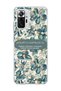 Redmi Note 10 Pro 4g Compatible Blue Flower Prayer Printed Transparent Phone Case