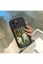 Tecno Spark 40 Compatible Black Silicone Camera Protected Shock-Absorbing Protective Case with Cactus Pattern