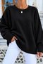 Women's Oversize Wide Fit Shawl Collar Sweater - 3