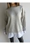 Oversize Shirted Knit Sweater - 5