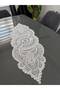 French Lace Luxury Tulle Guipure Chic Single Runner 40X110 cm - 3