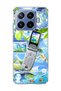 Mi 17t Pro Compatible Flip Phone Nature Printed Transparent Phone Case