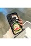 Tecno Camon 40 Pro 5g(Cm7) Compatible Black Silicone Camera Protected Shock-Absorbing Protective Case Watermelon and Rainbow Pattern