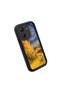 Poco C65 Compatible Black Silicone Camera Protected Shock-Absorbing Protective Case with Starry Oil Paint Pattern - 3