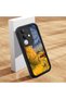 Vivo Y29 4g(V2434) Compatible Black Silicone Camera Protected Shock-Absorbing Protective Case with Starry Oil Painting Pattern - 2
