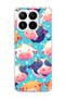 Mi 17t Compatible Cute Cow Print Transparent Phone Case