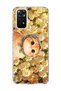 Redmi Note 11 / 11S Compatible Orange Cat Daisy Printed Transparent Phone Case with Scarf