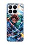 Mi 17t Compatible Anime Water Sword Printed Transparent Phone Case