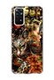 Redmi Note 11 / 11S Compatible Leopard Gold Collage Printed Transparent Phone Case