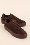 Genuine Leather Anatomical Sole Sports Shoes Als.352 Brown Suede - 4