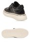 Women's Lace-Up Sneaker Black Leather Thick Comfortable Sole Casual Walking Shoes 231176 - 5