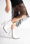 Women's Short Side-Zipper Heeled Boots [8cm] - 3