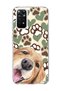 Redmi Note 11 / 11S Compatible Yellow Dog Paw Heart Printed Transparent Phone Case