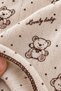 Buttonless Alaçatı Fabric Soft Short Sleeve Teddy Bear Patterned Pajama Set - 4