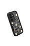 Samsung Galaxy S24 Ultra Compatible Black Silicone Camera Protected Shock Absorbing Protective Case with Lucky Four-Leaf Clover Pattern - 3