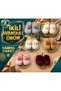 Set of 2 Women's Winter Plush Slippers, Guest, Maternity, Dowry and Gift Slippers