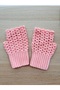 Women's Fingerless Knitted Gloves Pink Hand Knitted Winter Warm Gloves for Daily Use - 6