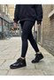 Black Leather Lace-Up Women's Casual Sports Boots - 2
