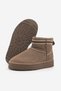 Women's Suede Look Casual Boots with Embroidery and Stitching Detail and Fur Inside, Misel Mink Suede - 8