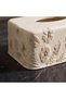 Floral Embossed Polyresin Tissue Holder - 2