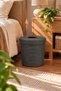 Nessa 25X25 Trash Can, Onion Storage Box, Decorative Wastebasket, Wicker Basket with Lid, Woven Basket, Multi-Purpose Storage Basket, Kitchen Organizer, Bathroom and Office Trash Can, Shoe Basket, Potato Basket - 4