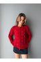 Double Zipper Button Detailed Cardigan