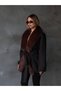 Women's Fur Detailed Water Repellent Quilted Padded Jacket Trench - 2