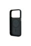 iPhone 18 Pro Case Licensed M-Safe Featured 360 Stand Pu Metal Lettering Logo Cover Black - 7