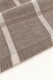 Women's Mink Ecru Plaid Oversized Shawl 180X65 cm Soft Textured Tasseled Winter Shawl Scarf – Shoulder Shawl - 3