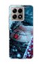 Mi 14t Compatible Anime Red Eye Printed Transparent Phone Case